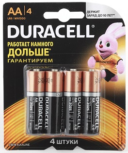 Duracell AA LR6-4BL CN / MN1500 - 4шт Duracell AA LR6-4BL CN / MN1500 - 4шт